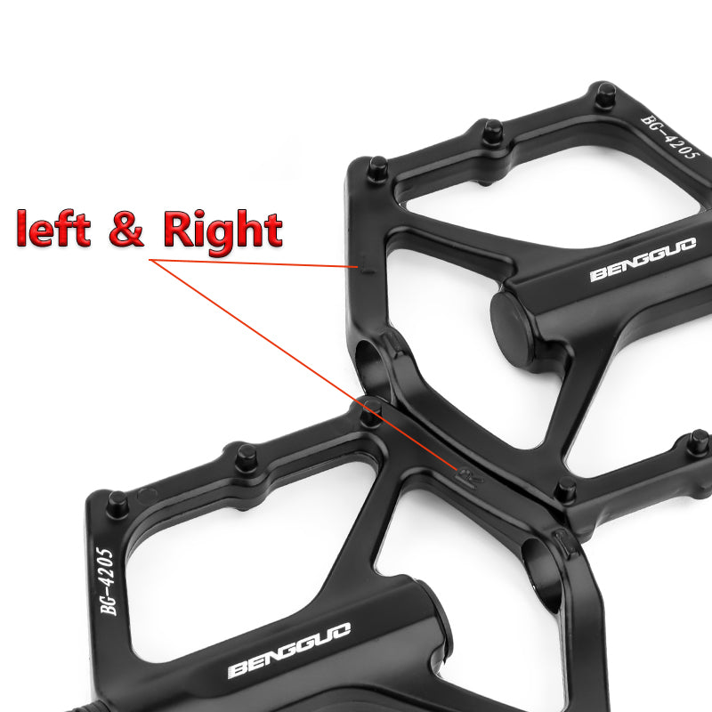 Jercoda 2 Packs Bike Pedals, Bicycle Metal Footpegs for Road Bike, Aluminium Bicycle Pdals for Cycling Race, Black, Set of 2