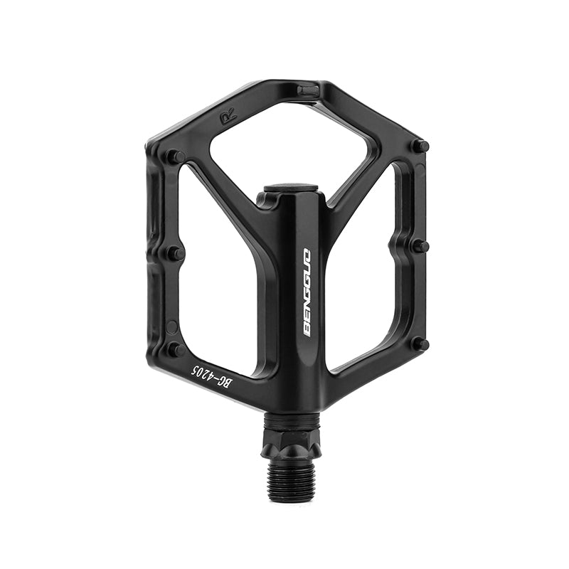 Jercoda 2 Packs Bike Pedals, Bicycle Metal Footpegs for Road Bike, Aluminium Bicycle Pdals for Cycling Race, Black, Set of 2