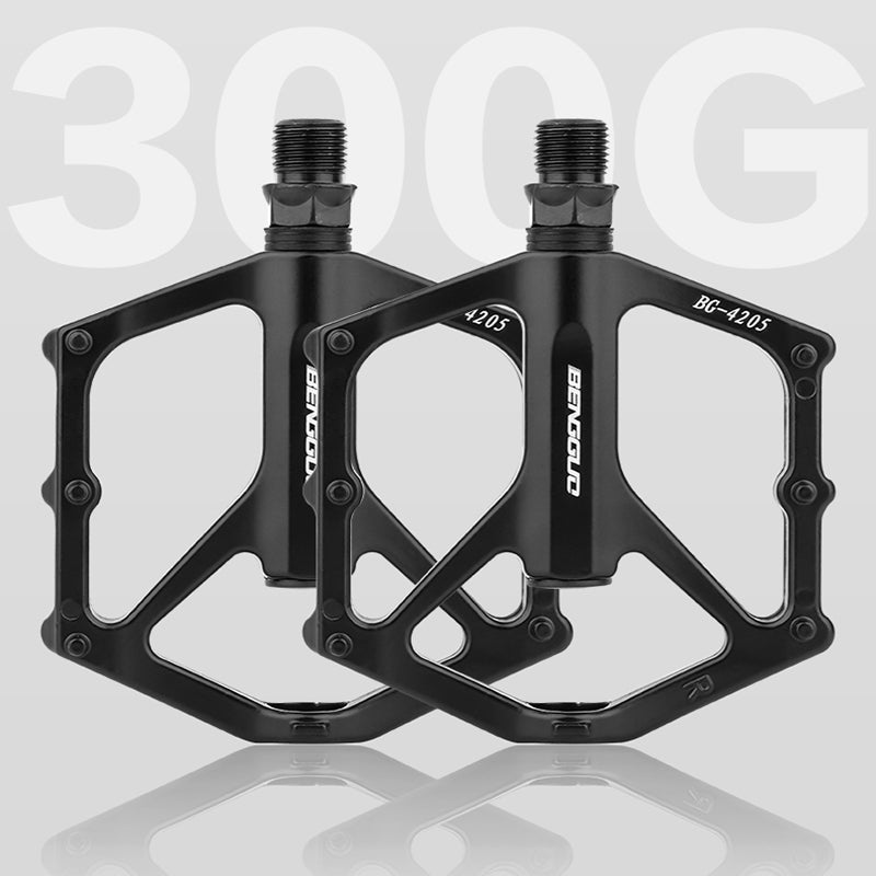 Jercoda 2 Packs Bike Pedals, Bicycle Metal Footpegs for Road Bike, Aluminium Bicycle Pdals for Cycling Race, Black, Set of 2