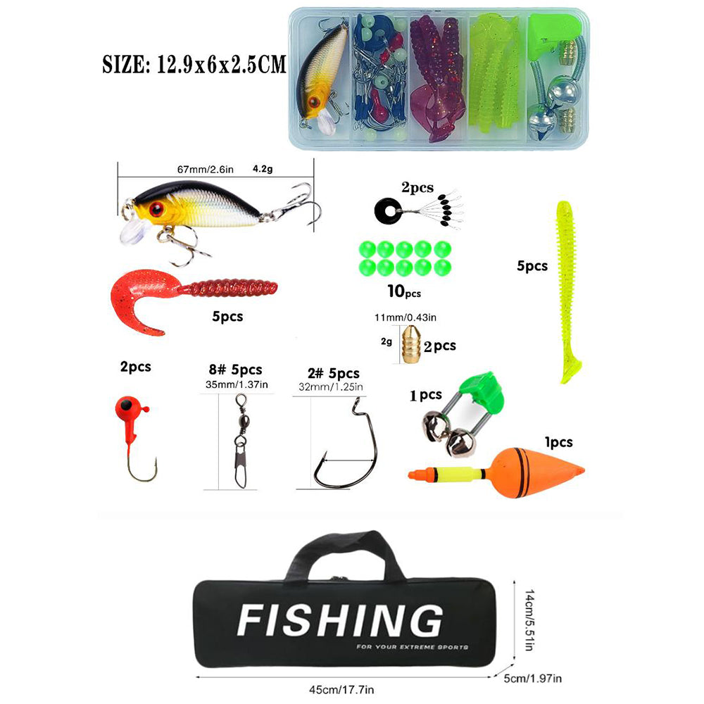 Jercoda Fishing Pole and Reel Cambo Set, Portable Telescopic Fishing Rod Kit for Beginners Youth