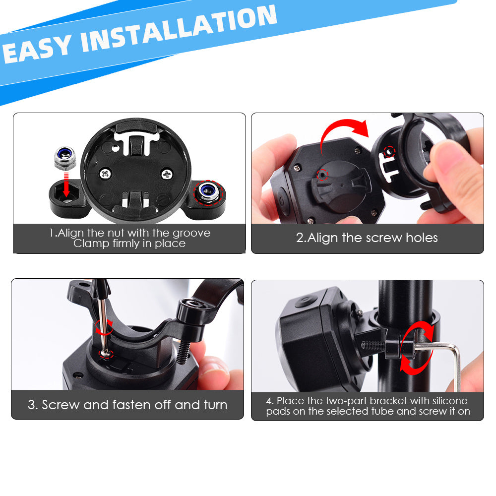 Jercoda Bike Security Alarm with Remote, Anti-theft Vibration Motion Sensor System Alarm, 110dB Volumn Wireless Adjustable Vehicle Alarm for Bike Bicycle Motorcycle Electric Tricycle