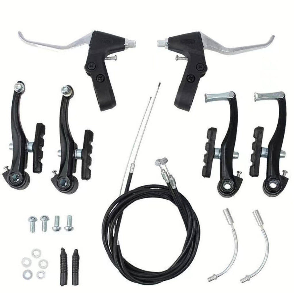 Jercoda 1 Set Bike v Brake, Bike Disc Brake Aluminum Front and Rear Caliper Brakes for Road Bike Mountain Bike