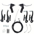 Jercoda 1 Set Bike v Brake, Bike Disc Brake Aluminum Front and Rear Caliper Brakes for Road Bike Mountain Bike
