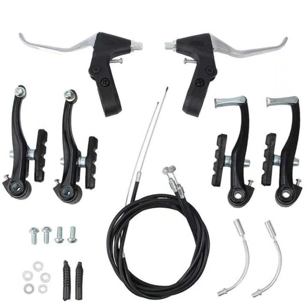 Jercoda 1 Set Bike v Brake, Bike Disc Brake Aluminum Front and Rear Caliper Brakes for Road Bike Mountain Bike