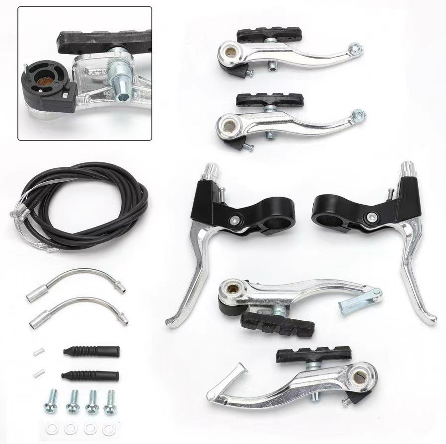 Jercoda 1 Set Bike v Brake, Bike Disc Brake Aluminum Front and Rear Caliper Brakes for Road Bike Mountain Bike